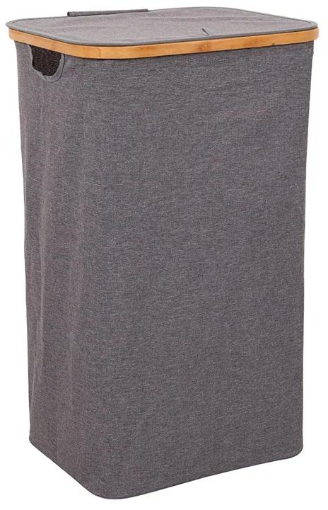 Καλάθι Απλύτων από Μπαμπού με Υφασμάτινη Τσάντα 41 x 33 x 62 cm Bakaji 02839022