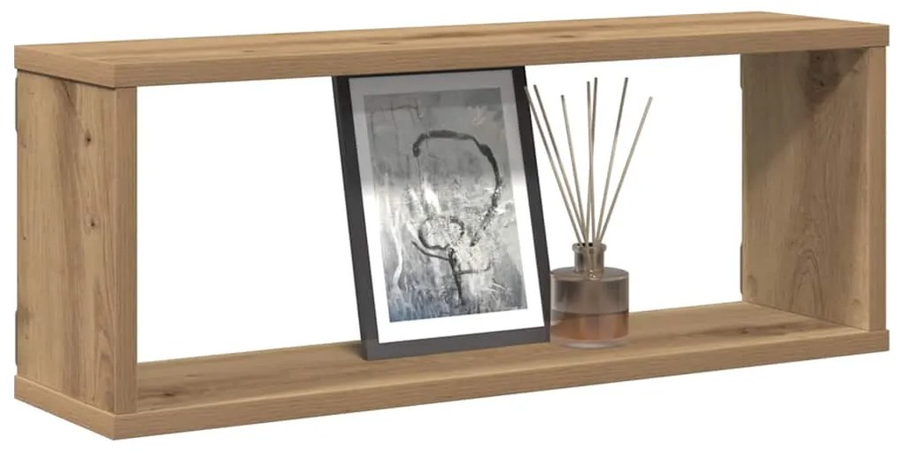vidaXL Ράφια κύβων τοίχου 4 τεμάχια Artisan Oak Κατασκευασμένο ξύλο