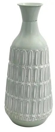 Μεταλλικό Βάζο Δαπέδου FL361 Fylliana Mint - Λευκό Φ21x46 εκ. 21x21x46 εκ.