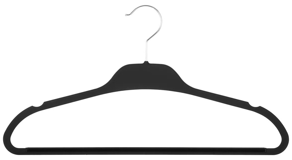 Κρεμάστρες Ρούχων Rubber (Σετ 5τμχ) F-V Black 151544
