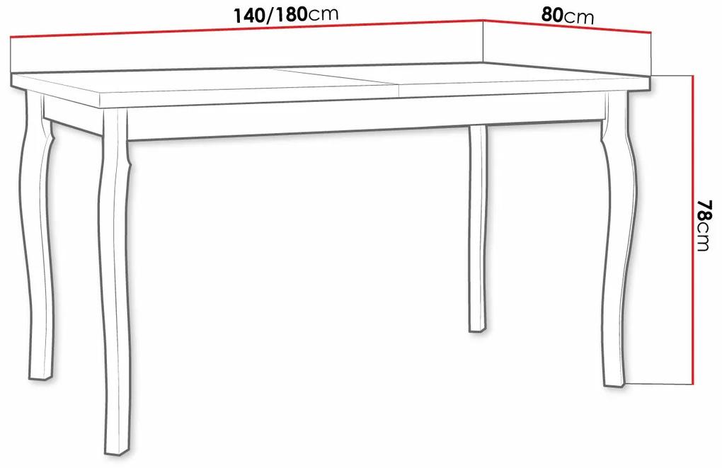 Τραπέζι Victorville 331, Sonoma οξιά, Μαύρο, 78x80x140cm, 34 kg, Επιμήκυνση, Πλαστικοποιημένη μοριοσανίδα, Ξύλο, Ξύλο: Οξιά | Epipla1.gr