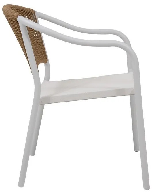 Καρέκλα Dakar Fylliana Λευκό 57x63x80 εκ. 57x63x80 εκ.