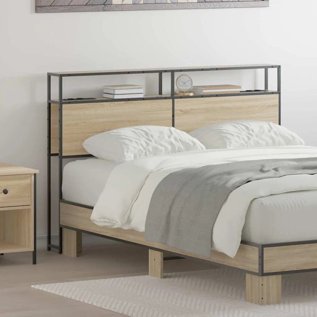 vidaXL Κεφαλάρι Αποθήκης Sonoma Δρυς 140 cm Επεξεργασμένο ξύλο