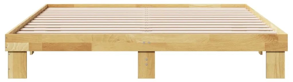 vidaXL Σκελετός Κρεβατιού χωρίς Στρώμα 180x200 εκ. από Μασίφ Ξύλο Δρυς