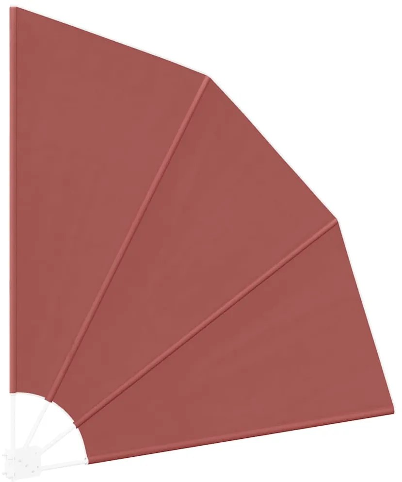 vidaXL Αδιάφανο σκίαστρο μπαλκονιού Τερακότα 160 x 160 cm Πολυεστέρας