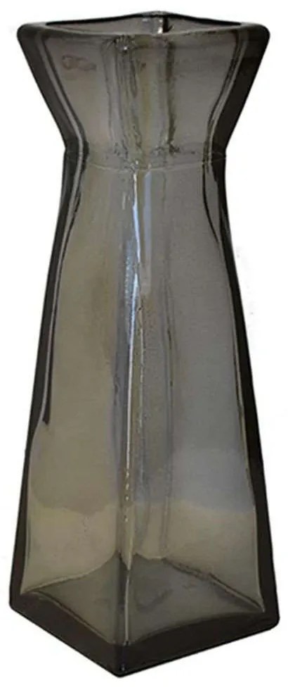 Βάζο Γυάλινο Pyramide 016.4432DB589 30cm Grey Glass