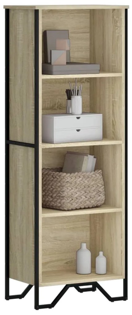 vidaXL Βιβλιοθήκη Sonoma Δρυς 50x31x137,5 εκ. από Επεξεργασμένο Ξύλο