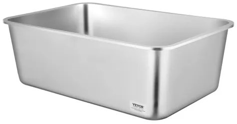 VEVOR 8 in Deep Cat Litter Box Odor-Free Litter Box with Filtering Foot Board