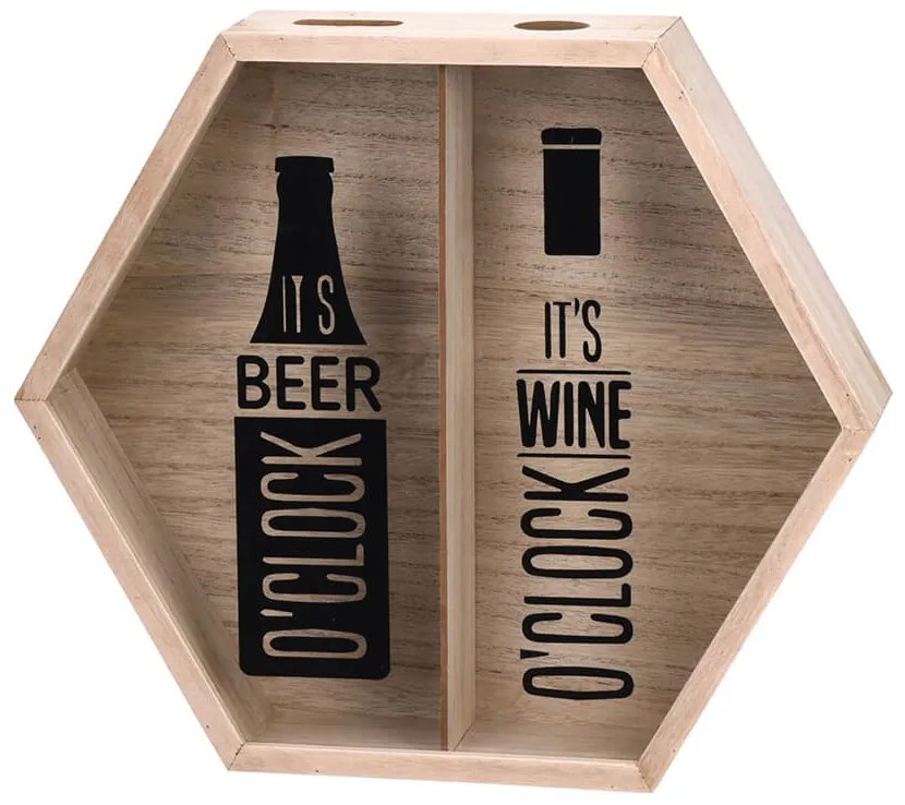 Δοχείο συλλογής φελλών &amp; καπακιών Ξύλινο, με διαστάσεις 35x7x30cm