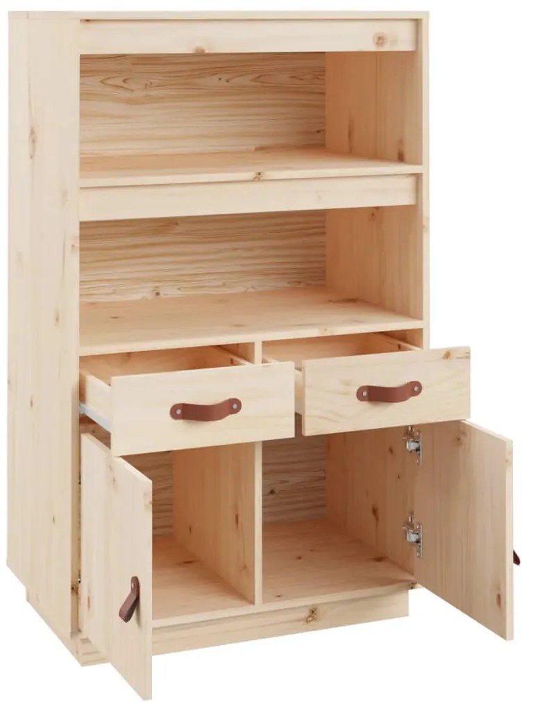 vidaXL Ντουλάπι 67 x 40 x 108,5 εκ. από Μασίφ Ξύλο Πεύκου