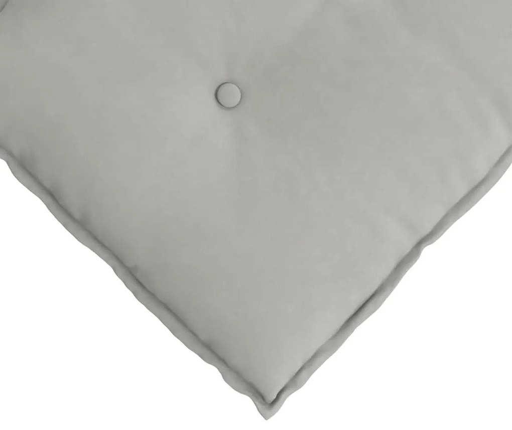 vidaXL Μαξιλάρι Πλάτης Ανοιχτό γκρι 100 x 50 cm Ύφασμα Μικροΐνας