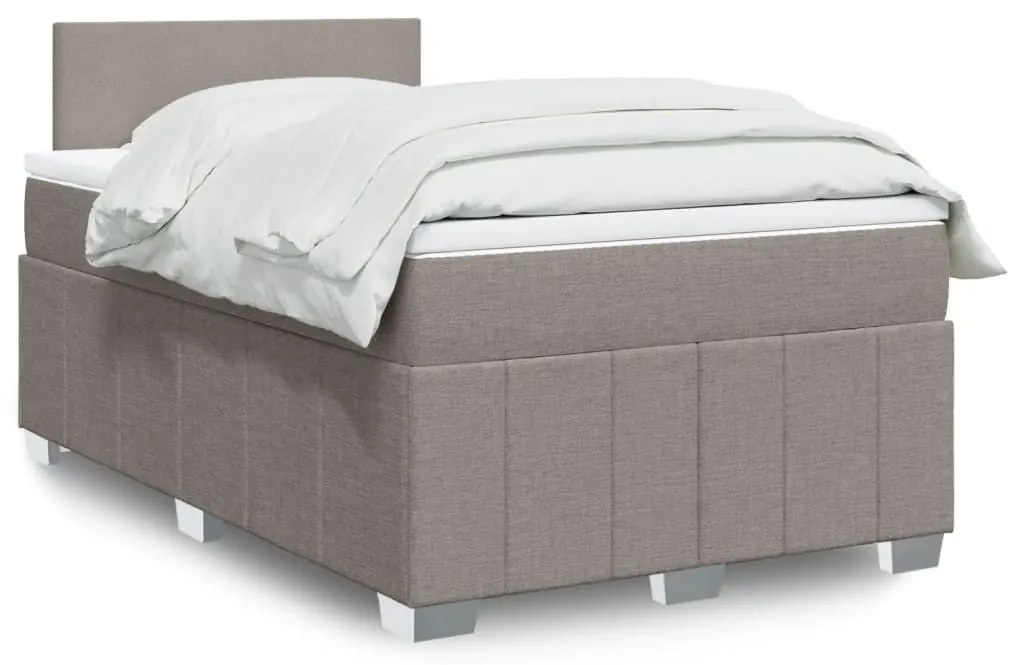 ΚΡΕΒΑΤΙ BOXSPRING ΜΕ ΣΤΡΩΜΑ TAUPE 120X200 ΕΚ. ΥΦΑΣΜΑΤΙΝΟ 3289332