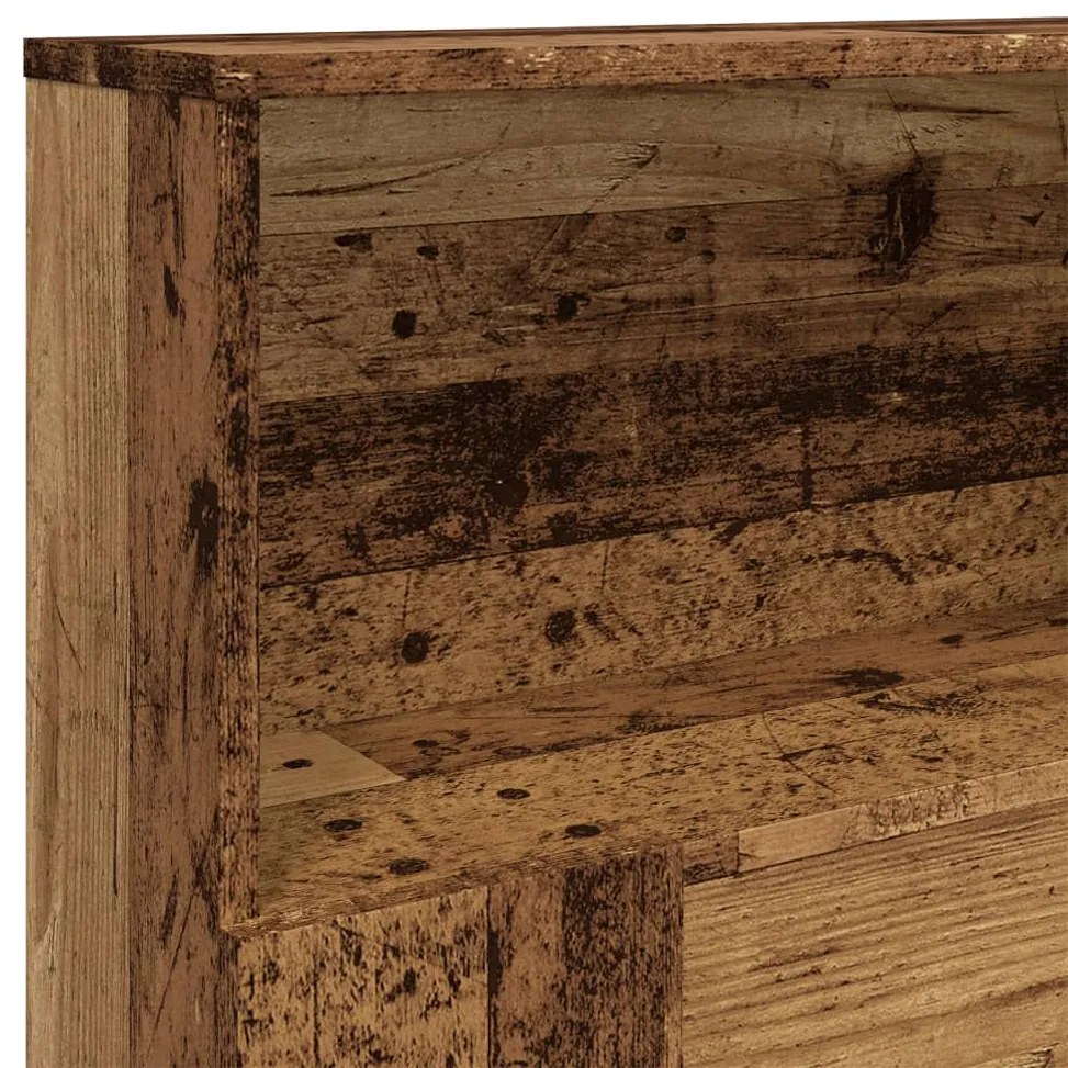 Ντουλάπι κεφαλάρι Παλιό ξύλο 180x19x103,5 cm Ξύλο μηχανής 856872