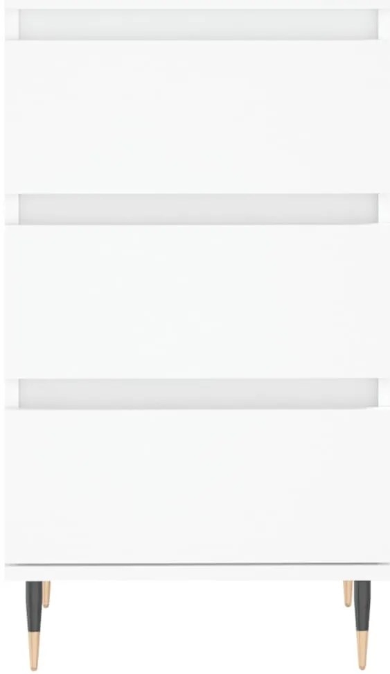 vidaXL Συρταριέρα Λευκή 40 x 35 x 70 εκ. από Επεξεργασμένο Ξύλο