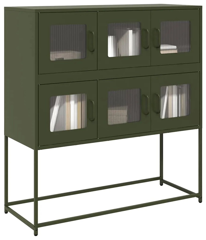 Ντουλάπι Λαδί 100,5x39x107 εκ. από Χάλυβα Ψυχρής Έλασης