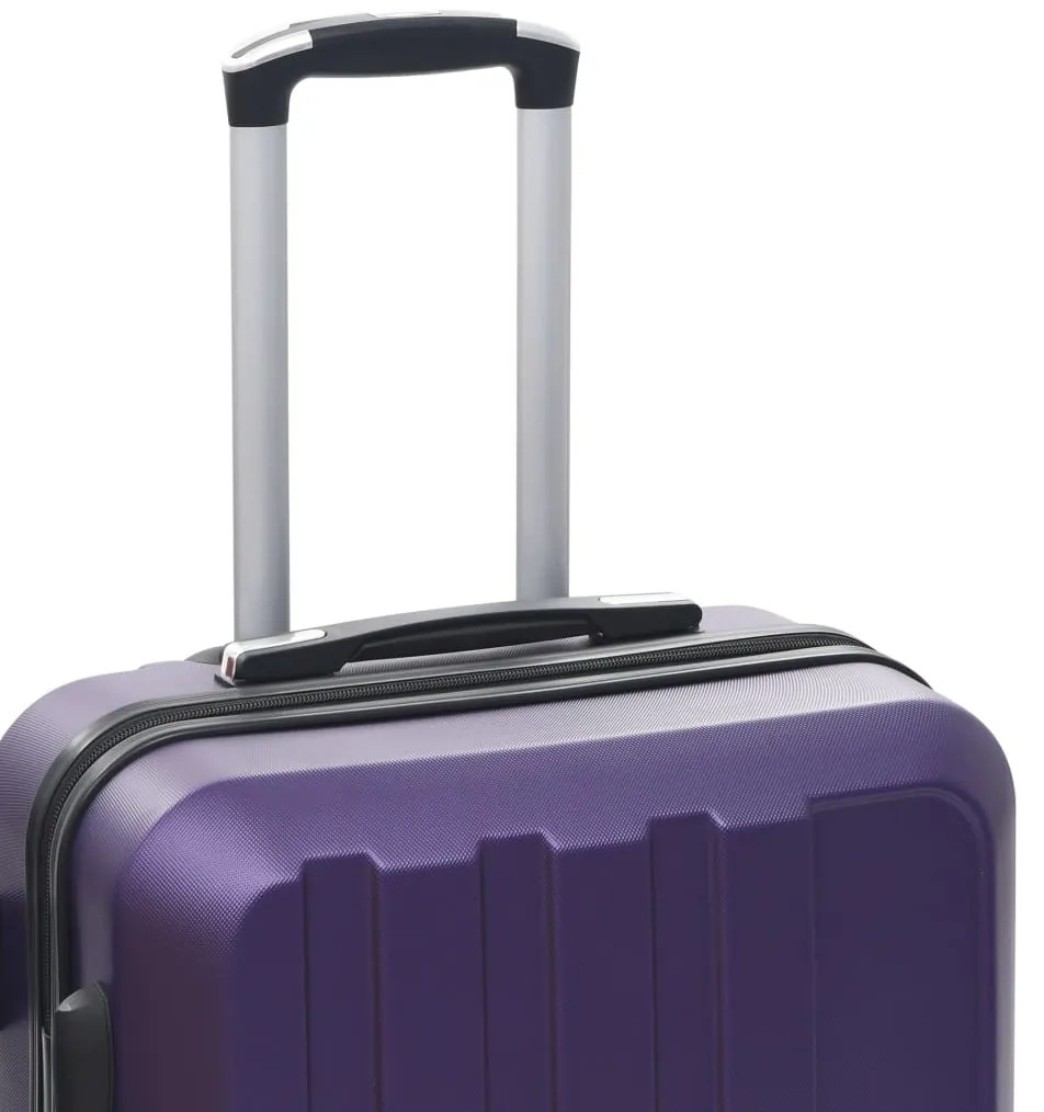 vidaXL Σετ Βαλιτσών Τρόλεϊ με Σκληρό Περίβλημα 3 τεμ. Μοβ από ABS
