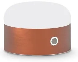 Επαναφορτιζόμενο Επιτραπέζιο Φωτιστικό LED 5W Χαλκός Dimmer Αφής Mignon 335025 Ideal Lux 335025