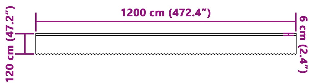 vidaXL Κουρτίνες με κουρτίνες Floral Λευκό 1200 x 120 cm Πολυεστέρας