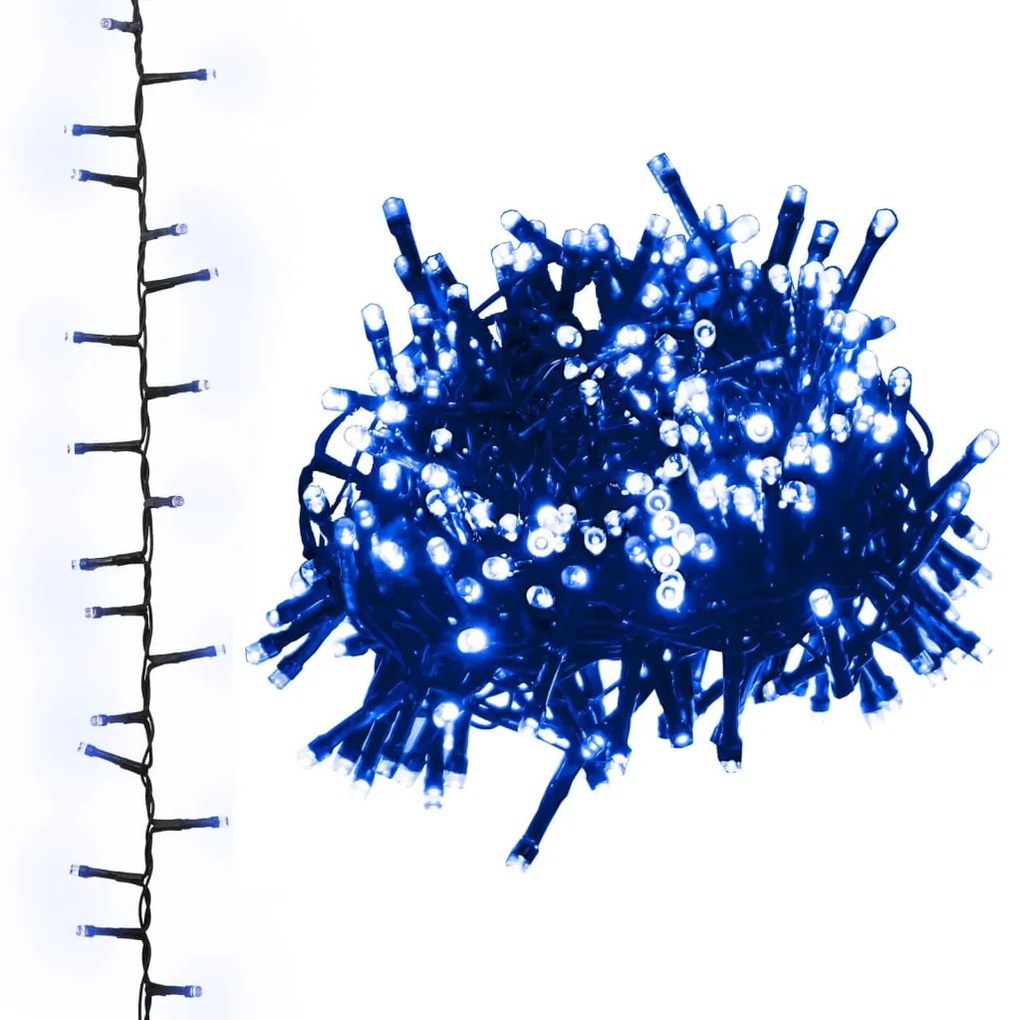vidaXL Φωτάκια Compact με 2000 LED Μπλε 45 μ. από PVC