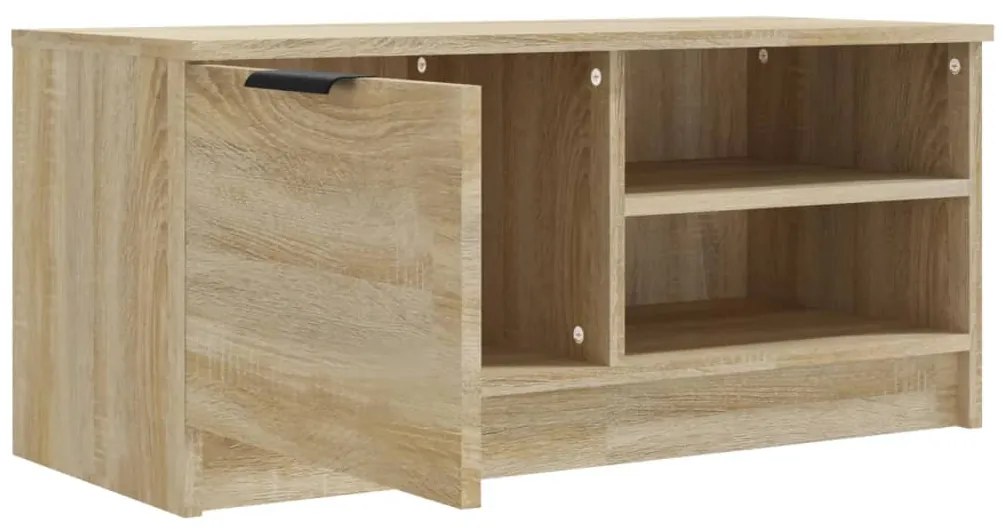 vidaXL Έπιπλο Τηλεόρασης Sonoma Δρυς 80 x 35 x 36,5 εκ. Επεξεργ. Ξύλο