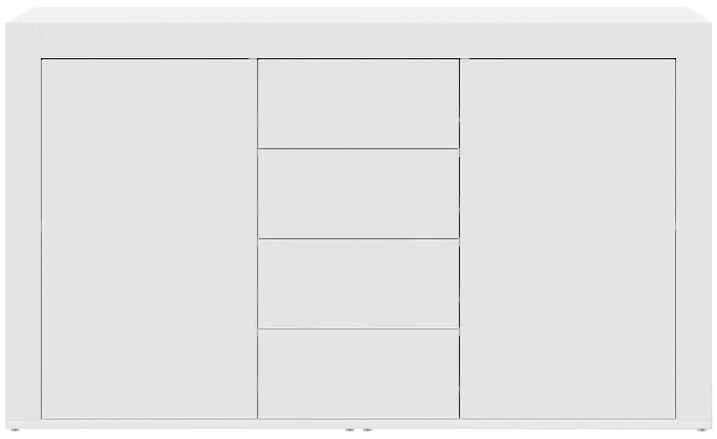 vidaXL Λευκό Πλαϊνό Γραφείο Λευκό Ξύλο 120 x 36 x 69 εκ. Αποθήκευση