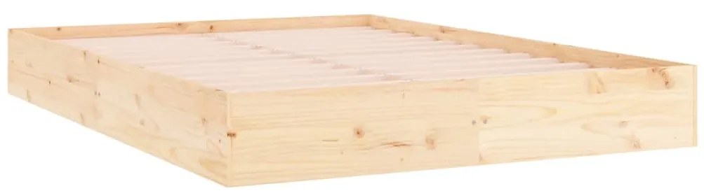 vidaXL Σκελετός Κρεβατιού Χωρίς Στρώμα 200x200 εκ Μασίφ Ξύλο
