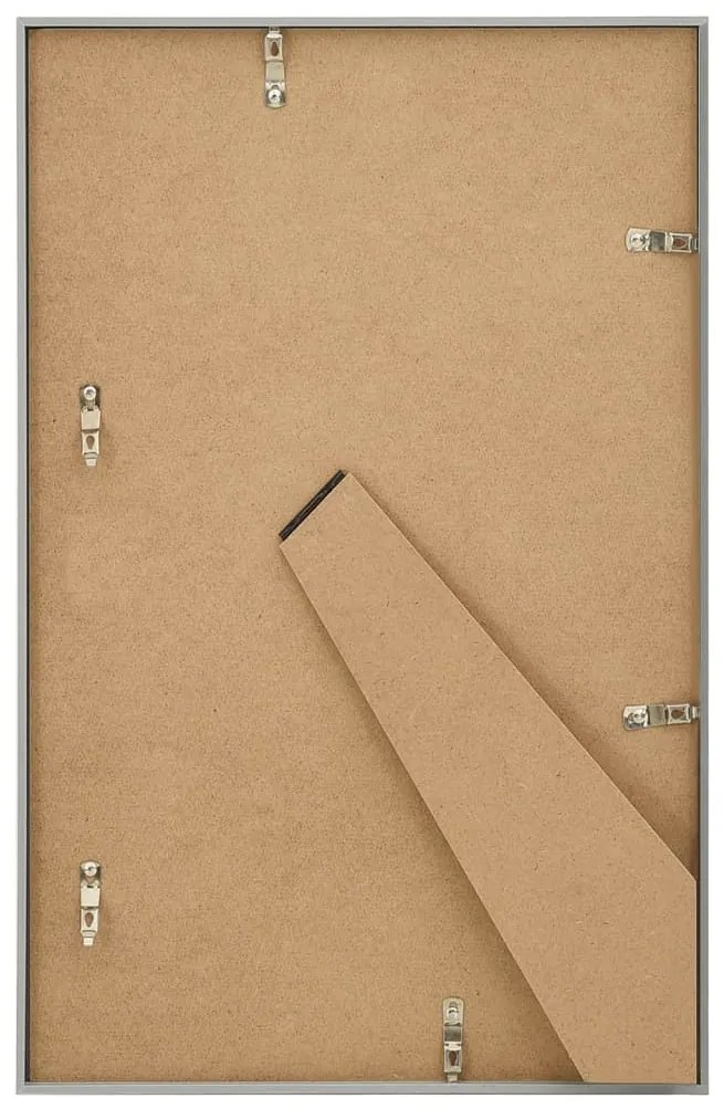 vidaXL Κορνίζες Κολάζ Επιτραπέζιες 3 τεμ. Ασημί 13 x 18 εκ. MDF