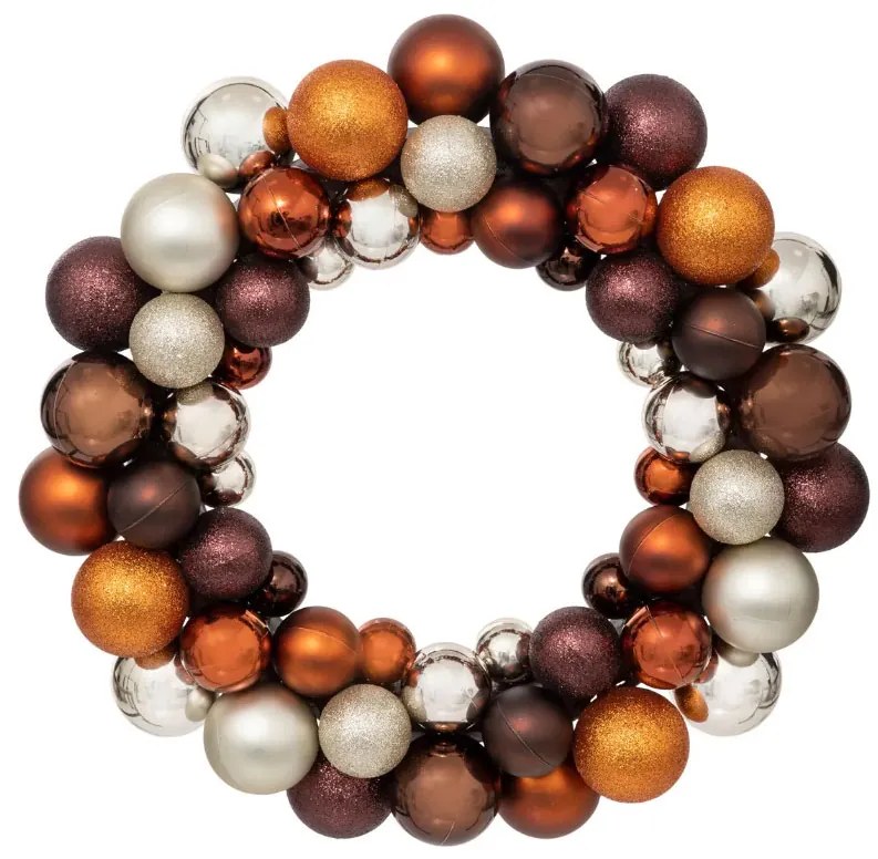 Χριστουγεννιάτικο Στεφάνι (Φ35) A-S Ball Brown 195575