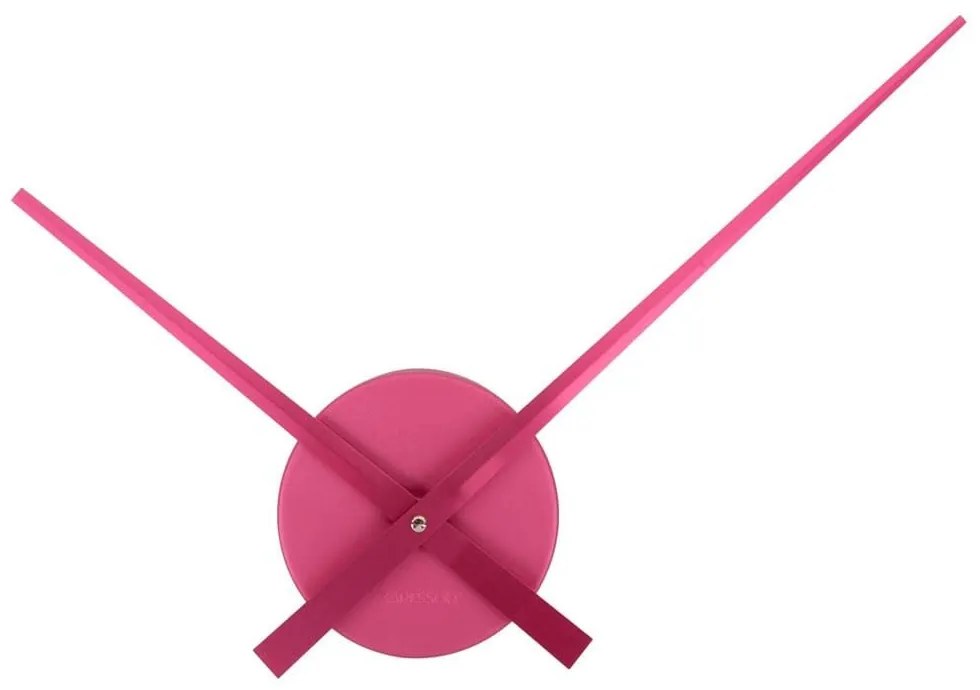 Ρολόι Τοίχου KA4348PI Little Big Time Mini Dark Pink Present Time Αλουμίνιο