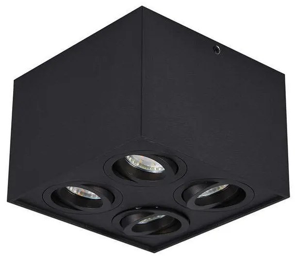 Φωτιστικό Οροφής - Σποτ Biscuit 613000432 17,8x17,8cm Black Trio Lighting Μέταλλο