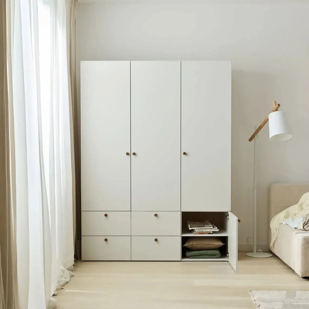 Ντουλάπα Reli Τρίφυλλη -Fusiko