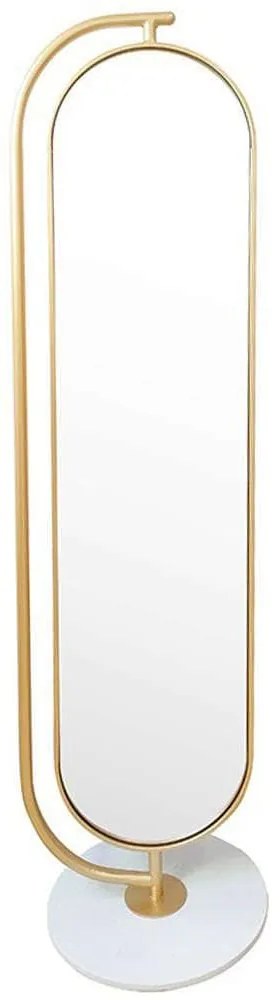 Καθρέπτης Stand 233-000016 42x42x175cm Gold Μελαμίνη,Μέταλλο