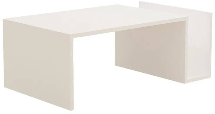 Τραπέζι σαλονιού Poko σε λευκή απόχρωση 86.8x50x32,4εκ