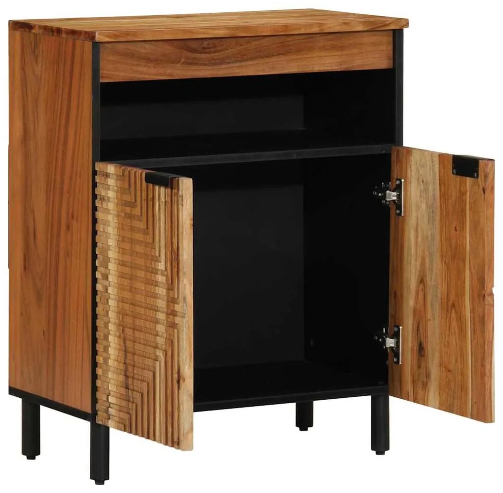 vidaXL Πλαϊνό γραφείο Φυσικό 60 x 33,5 x 75 εκ. Στερεό Ξύλο Ακακίας