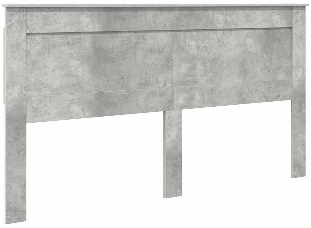 vidaXL Κρεβάτι Αποθήκης Σκυρόδεμα Γκρι 180 x 200 cm Επεξεργασμένο ξύλο