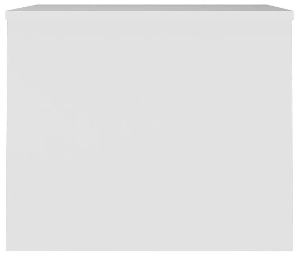Τραπεζάκι Σαλονιού Λευκό 80x50,5x41,5 εκ. Επεξεργ. Ξύλο - Λευκό