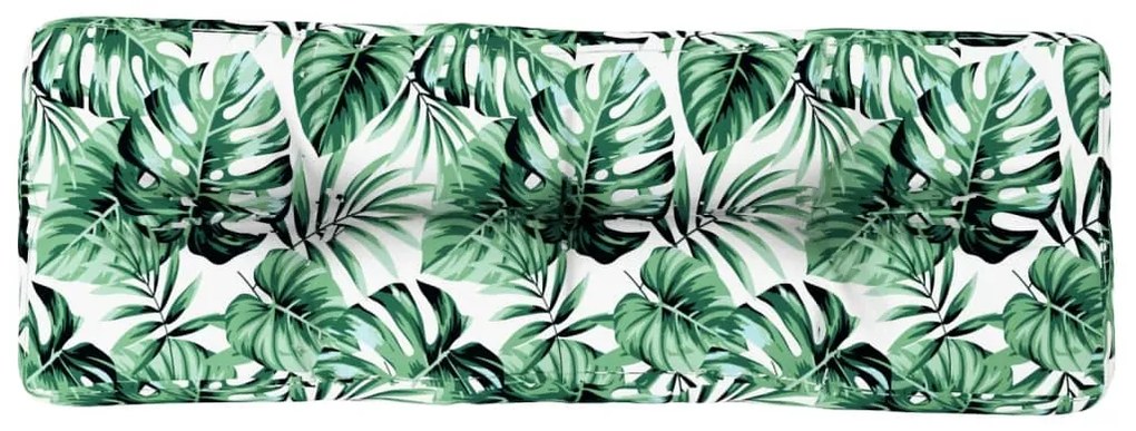 Μαξιλάρι Παλέτας με Σχέδιο Φύλλων 120 x 40 x 12 εκ. Υφασμάτινο 360635