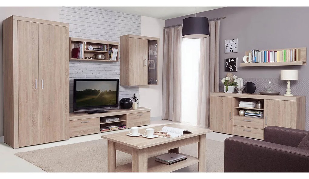 Ντουλάπα Δίφυλλη Damis Sonoma 90.5x55x203εκ
