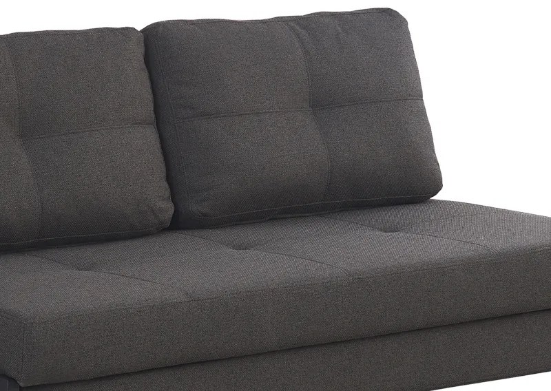 Καναπές-κρεβάτι Hafrene pakoworld ανθρακί ύφασμα 151x94x71εκ - 347-000003