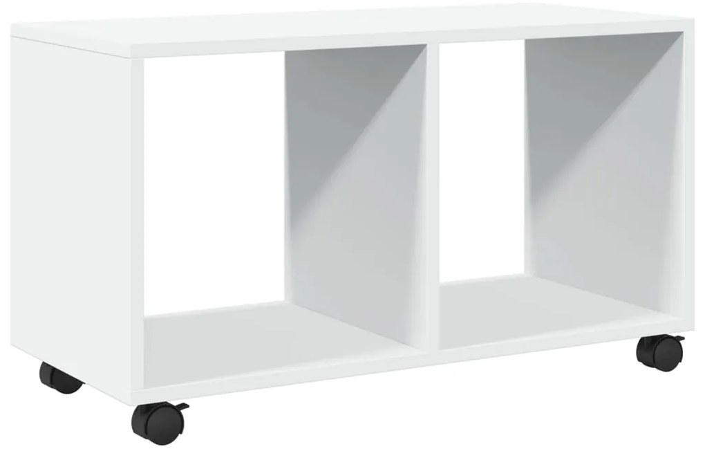 vidaXL Ντουλάπι Τροχήλατο Λευκό 72x33x42,5 εκ. από Επεξ. Ξύλο