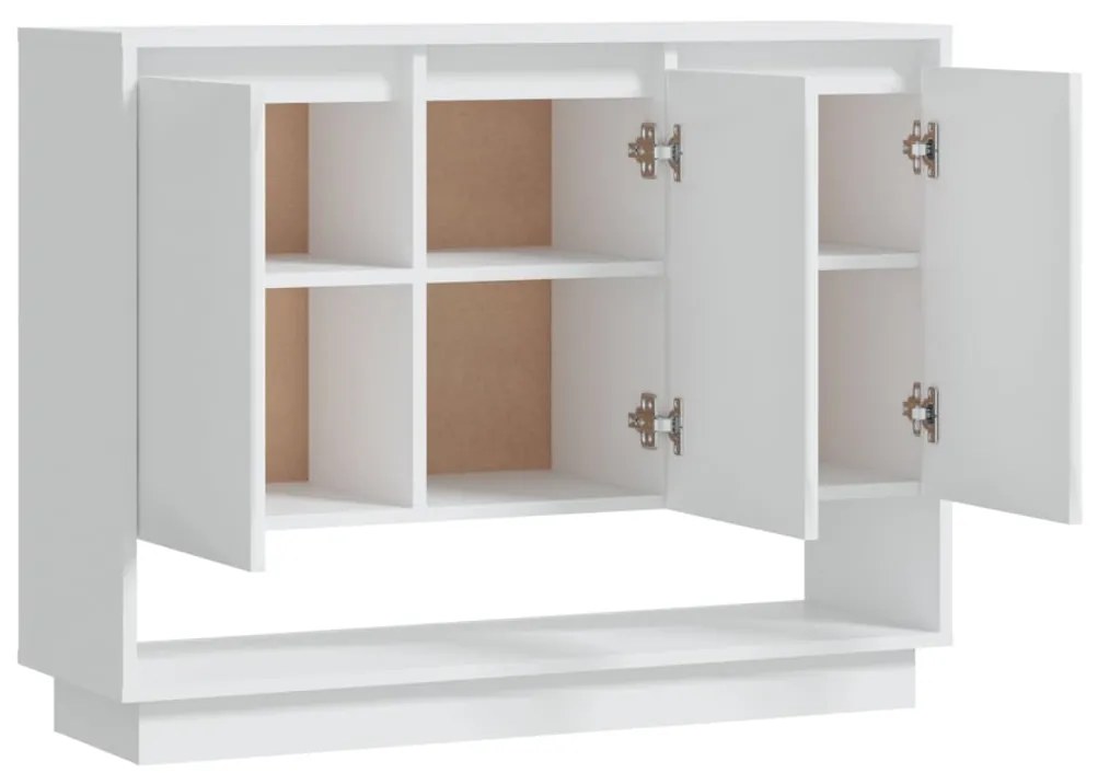 vidaXL Συρταριέρα Λευκή 97x31x75 εκ. από Επεξεργασμένο Ξύλο