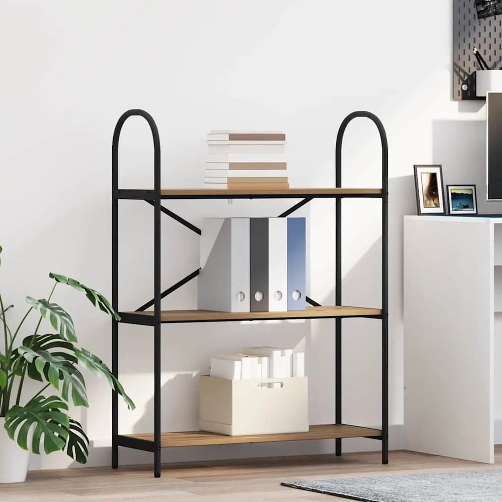 Ράφι Βιβλίων artisan δρυς 80 x 30 x 109 εκ Επεξεργασμένο ξύλο