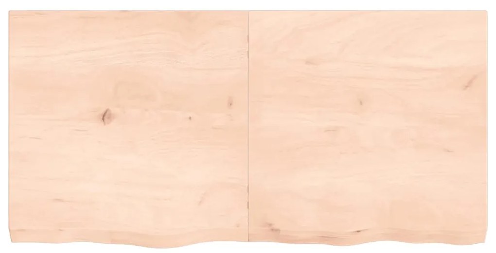 vidaXL Ράφι Τοίχου 120x60x(2-6) εκ. από Ακατέργαστο Μασίφ Ξύλο Δρυός