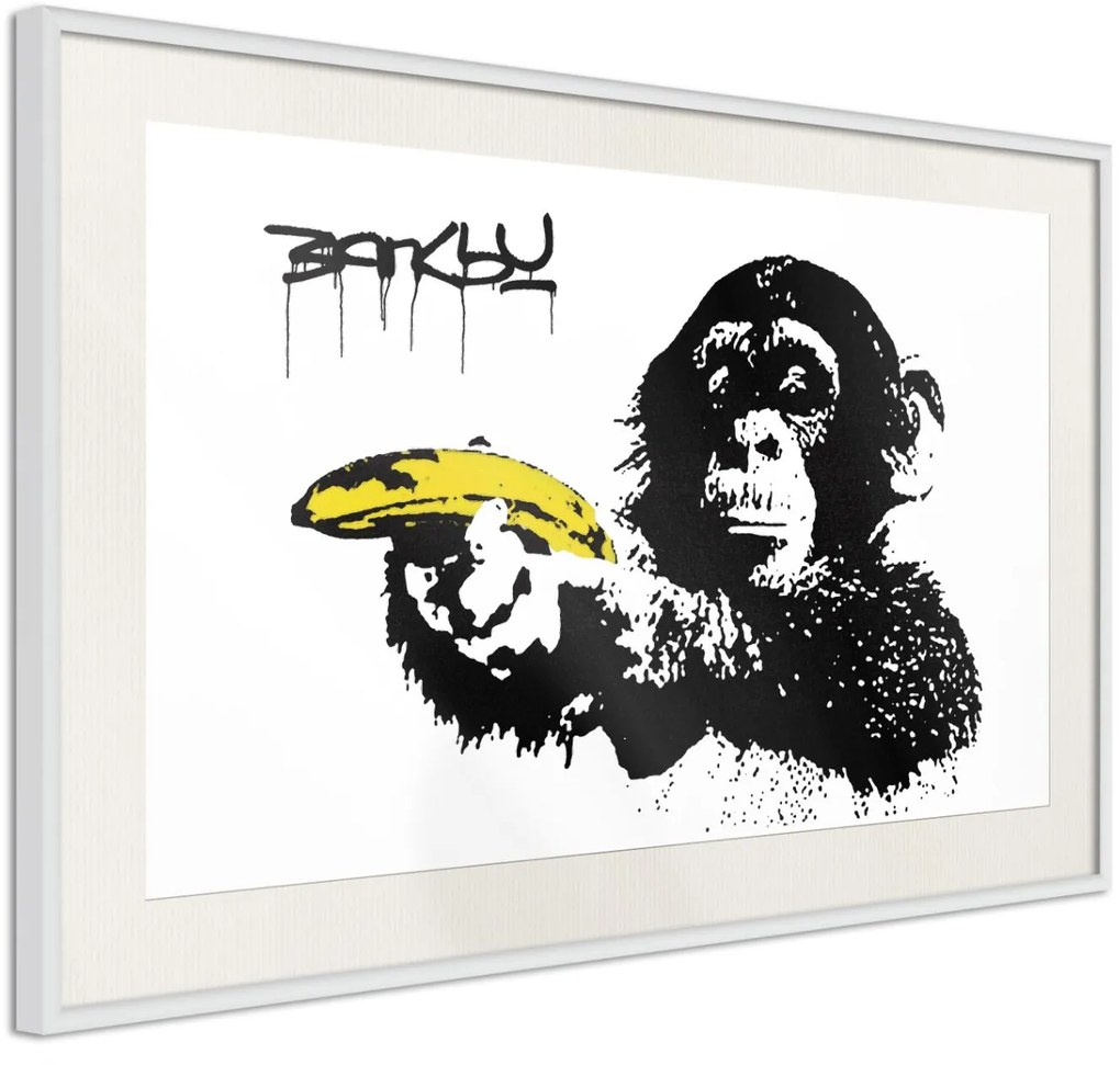 Αφίσα - Banksy: Banana Gun II - 30x20 - Χρυσό - Χωρίς πασπαρτού