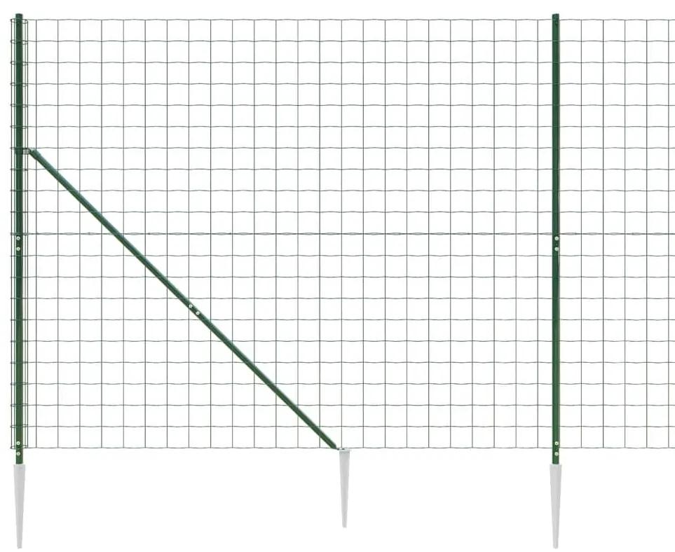 Συρματόπλεγμα Περίφραξης Πράσινο 1,8 x 25 μ. με Καρφωτές Βάσεις - Πράσινο