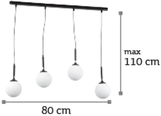 Ράγα οροφής InLight 4514-4 Πολύφωτη