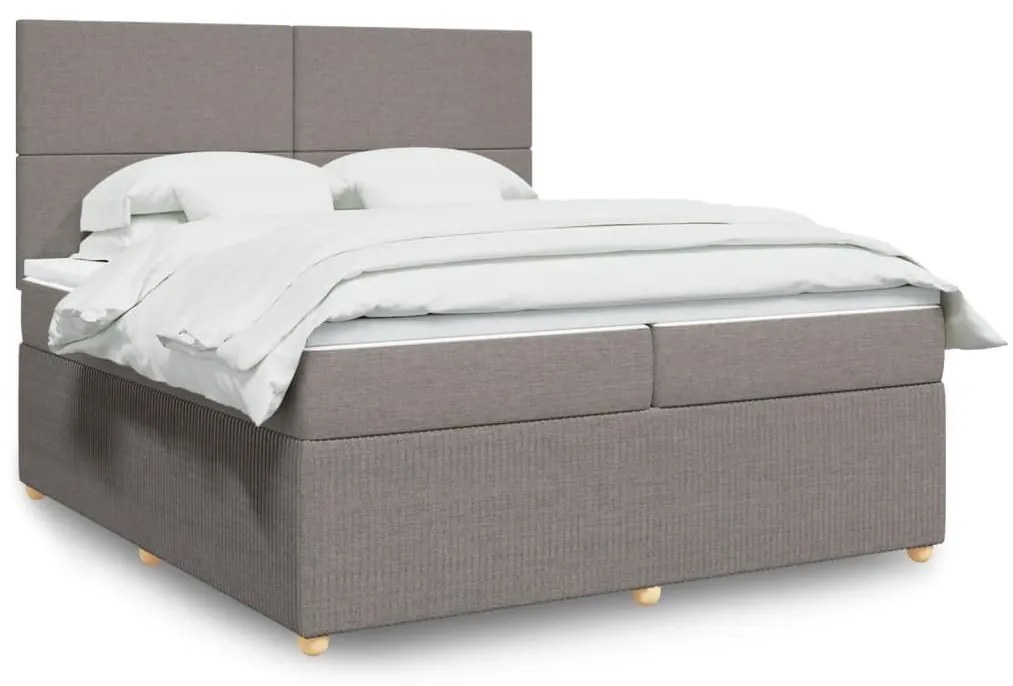 ΚΡΕΒΑΤΙ BOXSPRING ΜΕ ΣΤΡΩΜΑ TAUPE 200X200 ΕΚ. ΥΦΑΣΜΑΤΙΝΟ 3294460