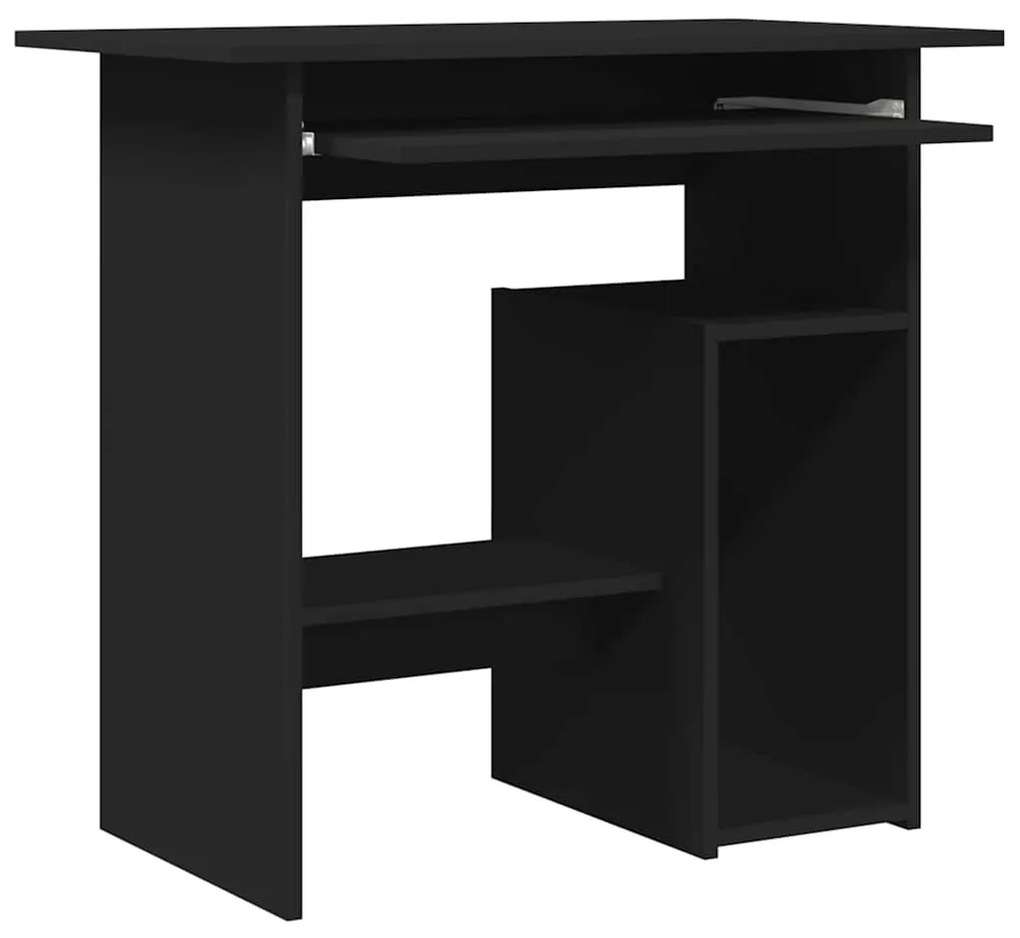 vidaXL Γραφείο Μαύρο 80 x 45 x 74 εκ. από Επεξ. Ξύλο