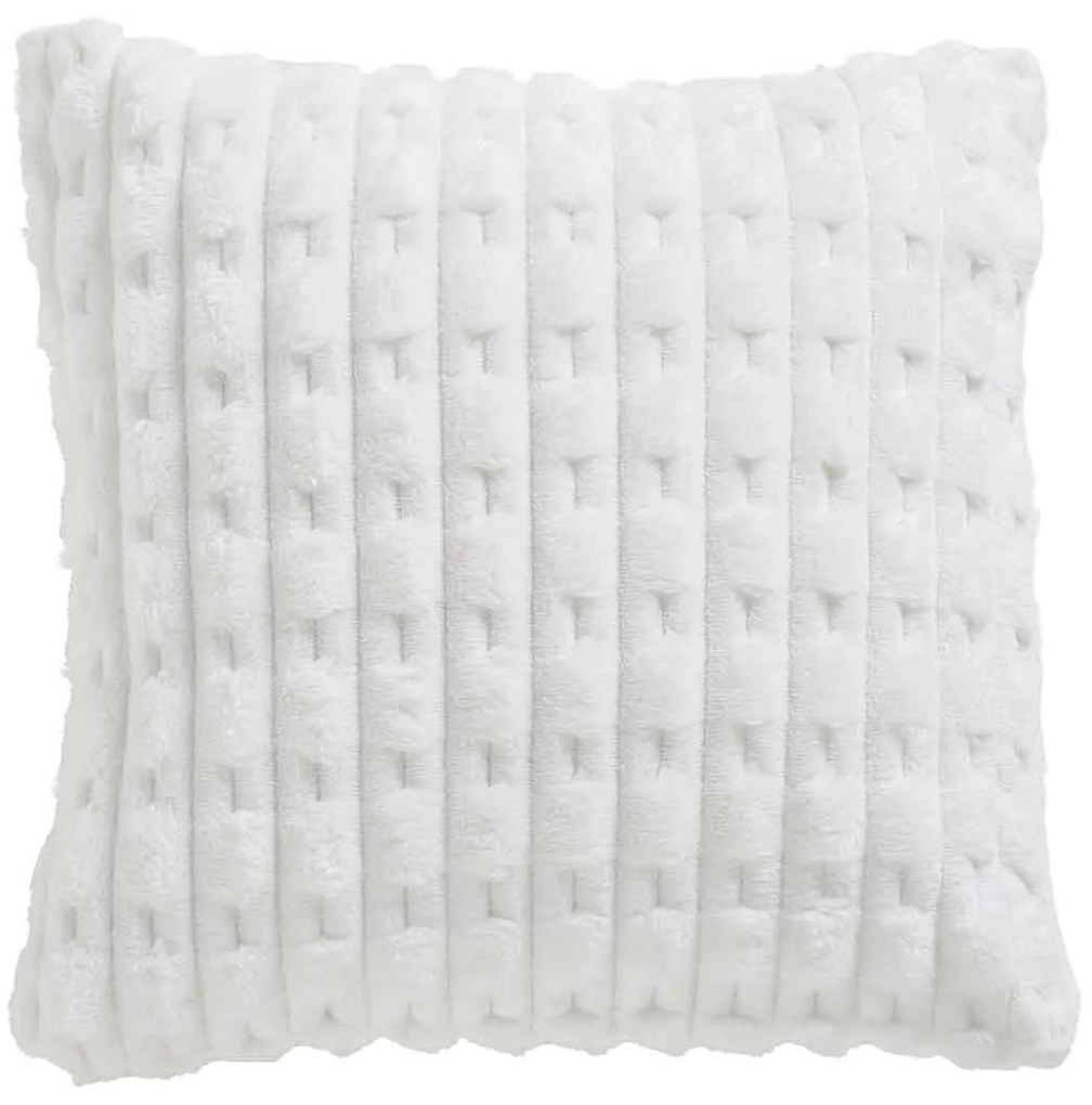 Διακοσμητικό Μαξιλάρι Fleece (40x40) Das Home Sherpa 1176 White