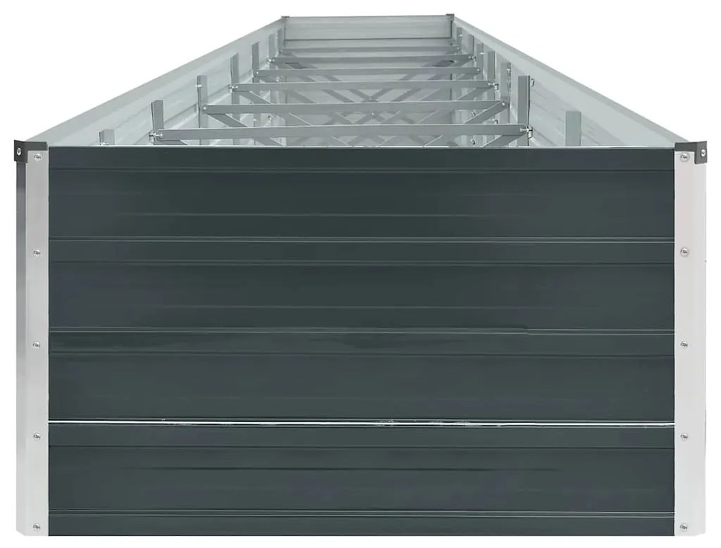 vidaXL Ζαρντινιέρα Υπερυψωμένη Ανθρακί 600x80x45 εκ. Γαλβαν. Χάλυβας